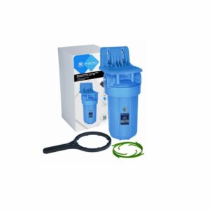 Aquafilter Φίλτρο Κεντρικής Παροχής Αδιαφανή Συσκευή Big Blue 10”, με Βάση, Κλειδί και Μανόμετρο