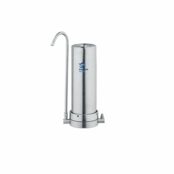 Proteas Filter Μονή Συσκευή Φίλτρανσης Άνω Πάγκου από Ανοξείδωτο Ατσάλι SS 304 - Image 1