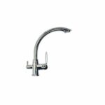 Proteas Filter Τρίοδη Βρύση Χρωμέ Καμπυλωτή PF-FAU-3WCP-CU