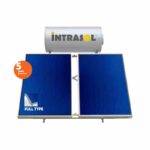 Intrasol ALPHA Glass GLC 300Lt/4m² Κεντρικής Παροχής με Επιλεκτικούς Συλλέκτες
