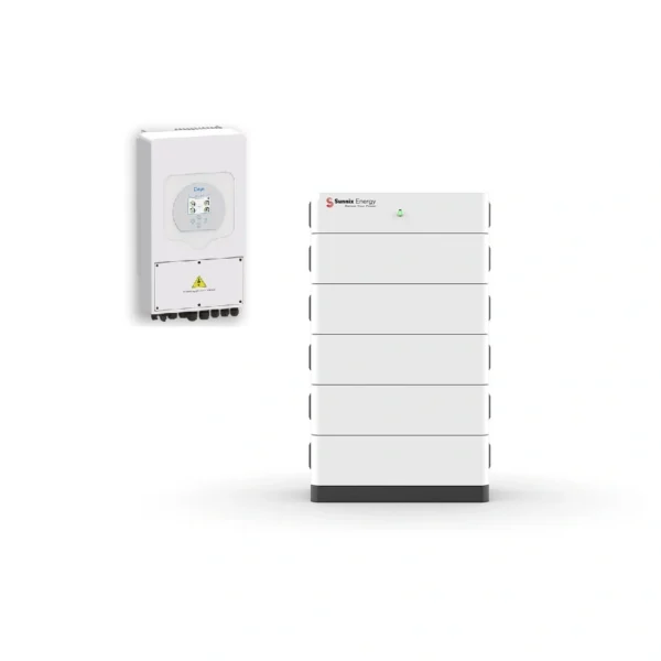 Deye-Sunix Σύστημα Φωτοβολταϊκών Μονοφασικό με Deye Inverter 5KW και Sunnix Μπαταρίες 9,6KW - Image 1