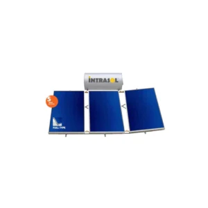 Intrasol ALPHA Glass GLC 300Lt/6m² Κεντρικής Παροχής με 3 Επιλεκτικούς Συλλέκτες