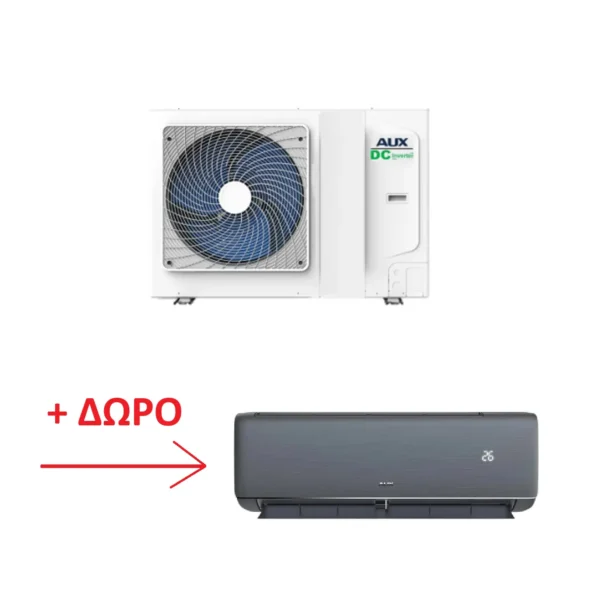 aux deal q Aux Αντλία Θερμότητας Monoblock Τριφασική με Ηλεκτρική Αντίσταση ACHP-H16/5R3HA-ME - 16kw + Δώρο Κλιματιστικό Q Black 9000 Btu - Image 1