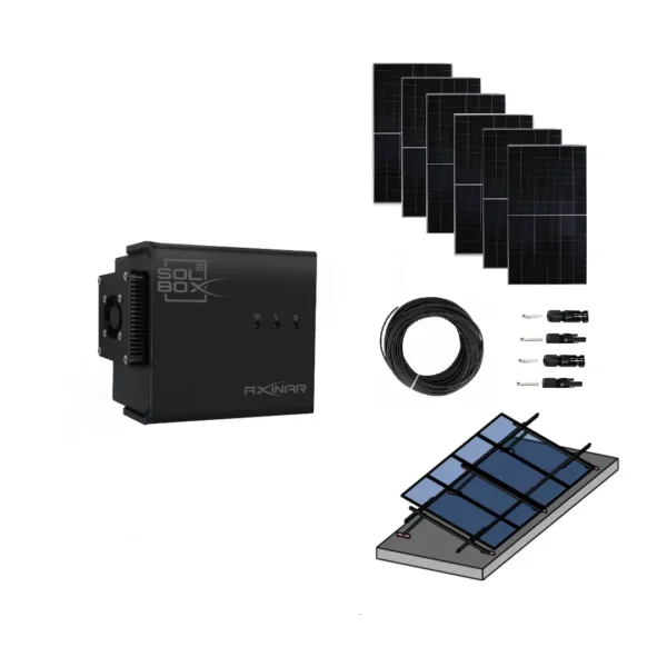 solbox5 Axinar Πακέτο με 6 Πανελ Risen 585Wp, Βάση Ταράτσας, SolBox, DC Καλώδιο και 4 Σέτ Βύσματα MC4 - Image 1